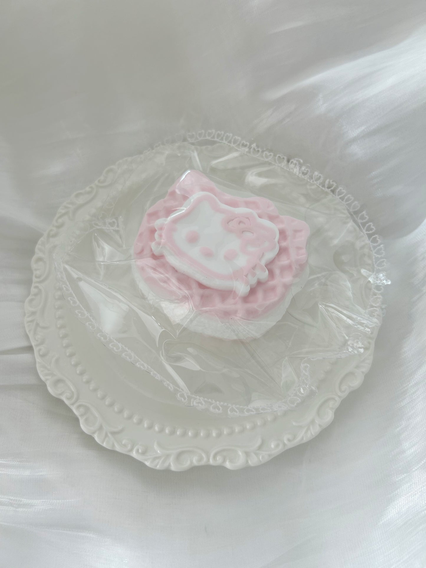 Kitty waffle frozen butter