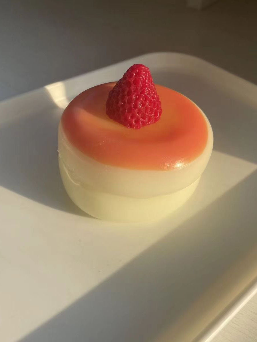 Jouet spongieux de soulagement du stress Shufulei aux fraises en silicone fait à la main