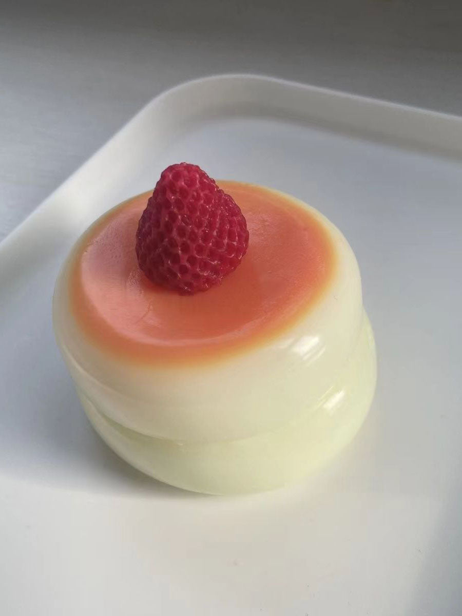 Jouet spongieux de soulagement du stress Shufulei aux fraises en silicone fait à la main