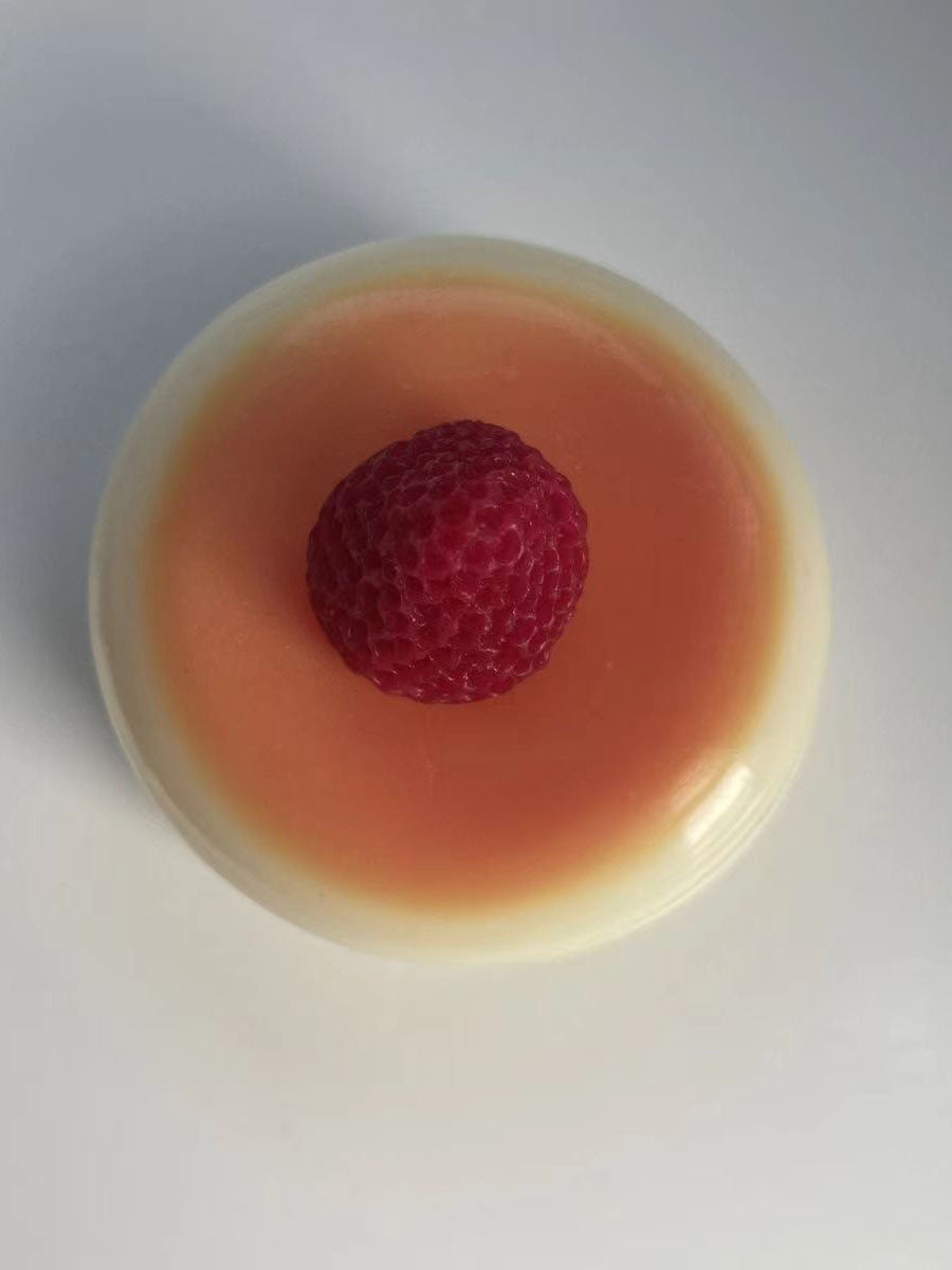 Jouet spongieux de soulagement du stress Shufulei aux fraises en silicone fait à la main