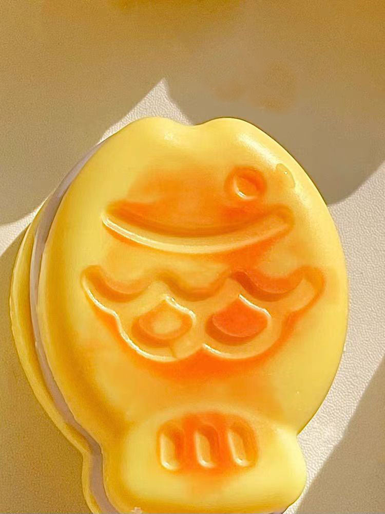 105g Handmade Silicone Braised Seabream with Taro Paste Stress Relief Squishy Toy