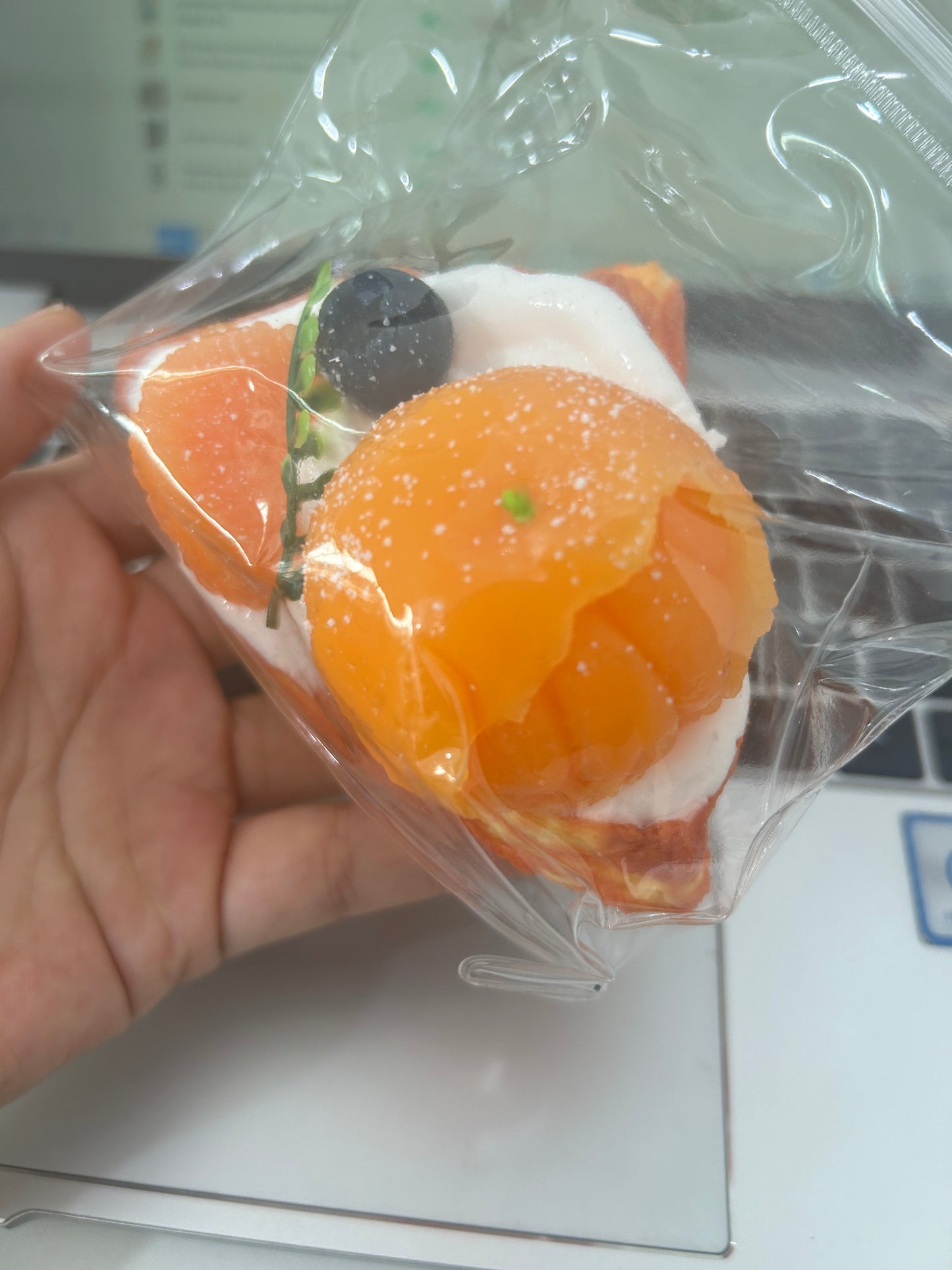 Orange waffle