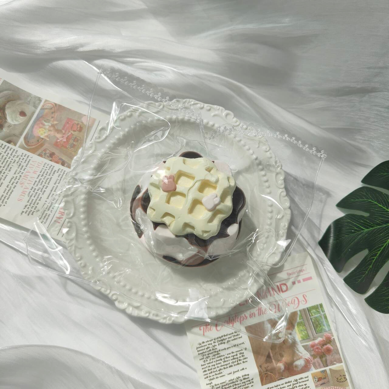 waffle pudding frozen butter