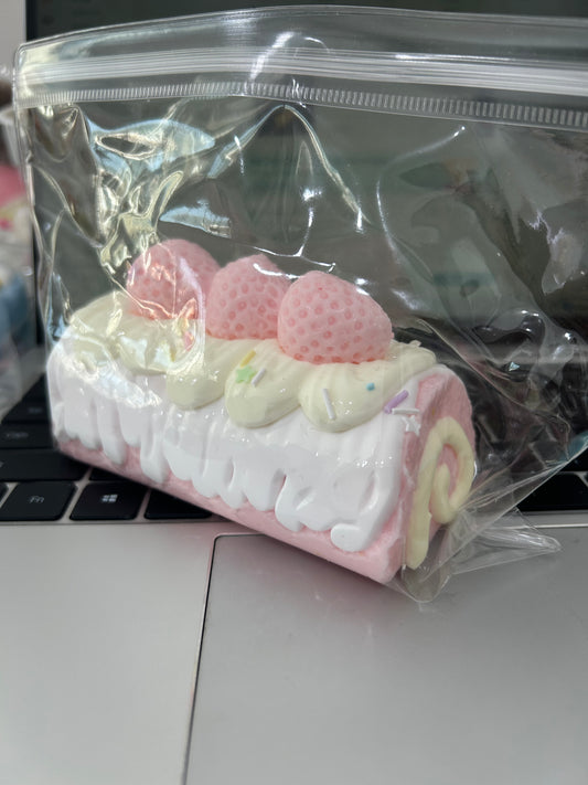 Swiss roll pink