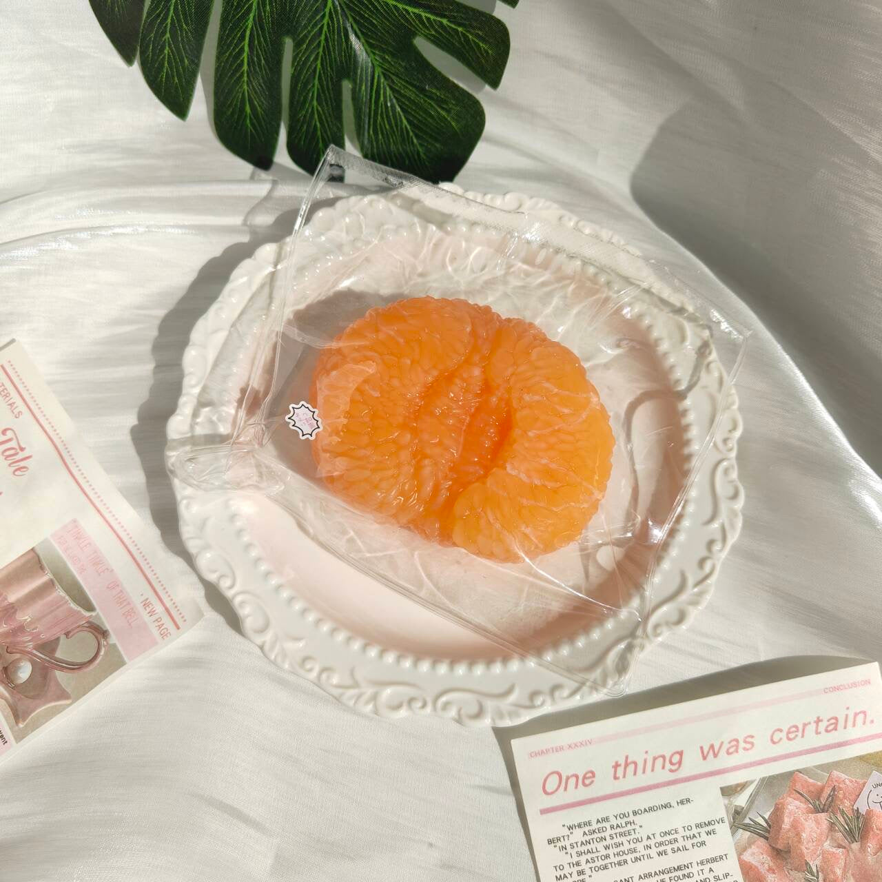 Orange frozen butter