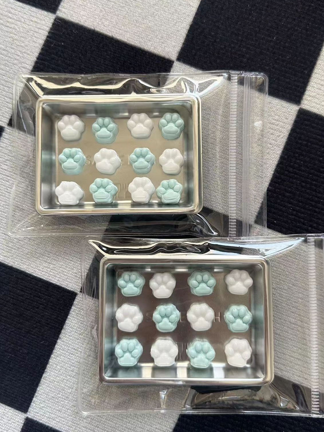 Silicone mini Cat's paw tabasquishy Macaron color Relieve stress