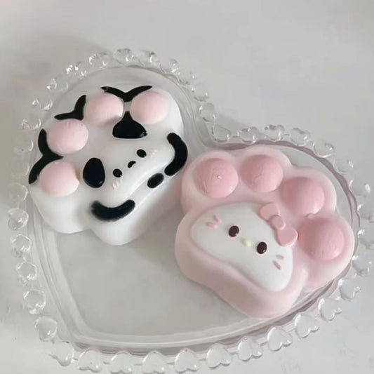 Handmade Silicone kitty cat paw Stress Relief Squishy Toy