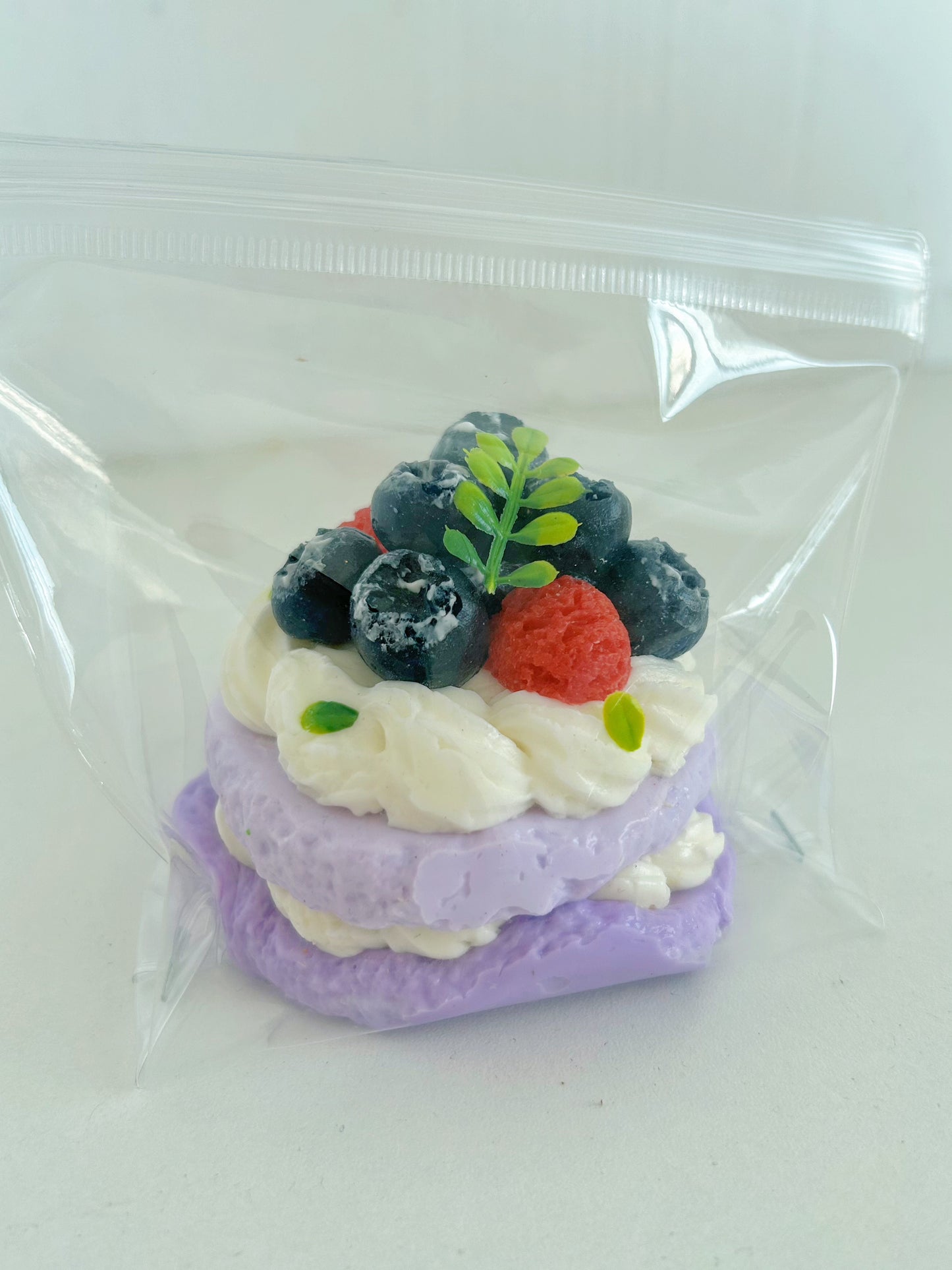 Purple double-layer cake
