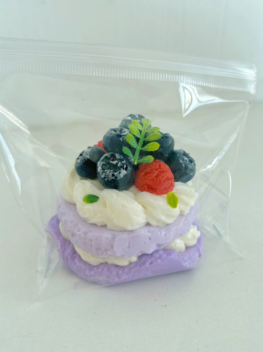 Purple double-layer cake