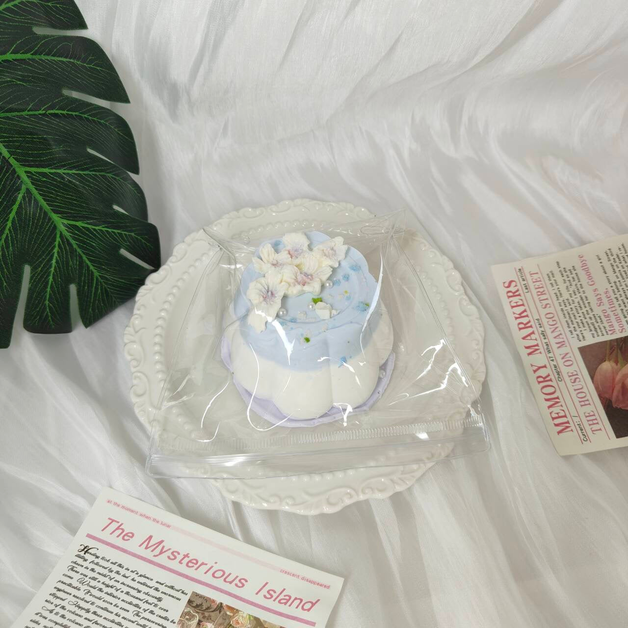 blue pudding