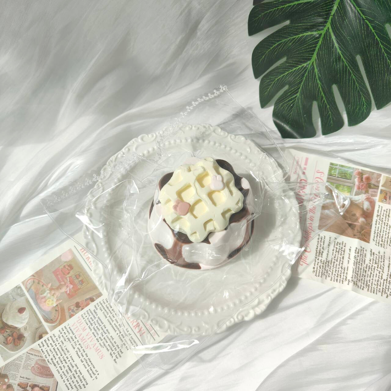 waffle pudding frozen butter