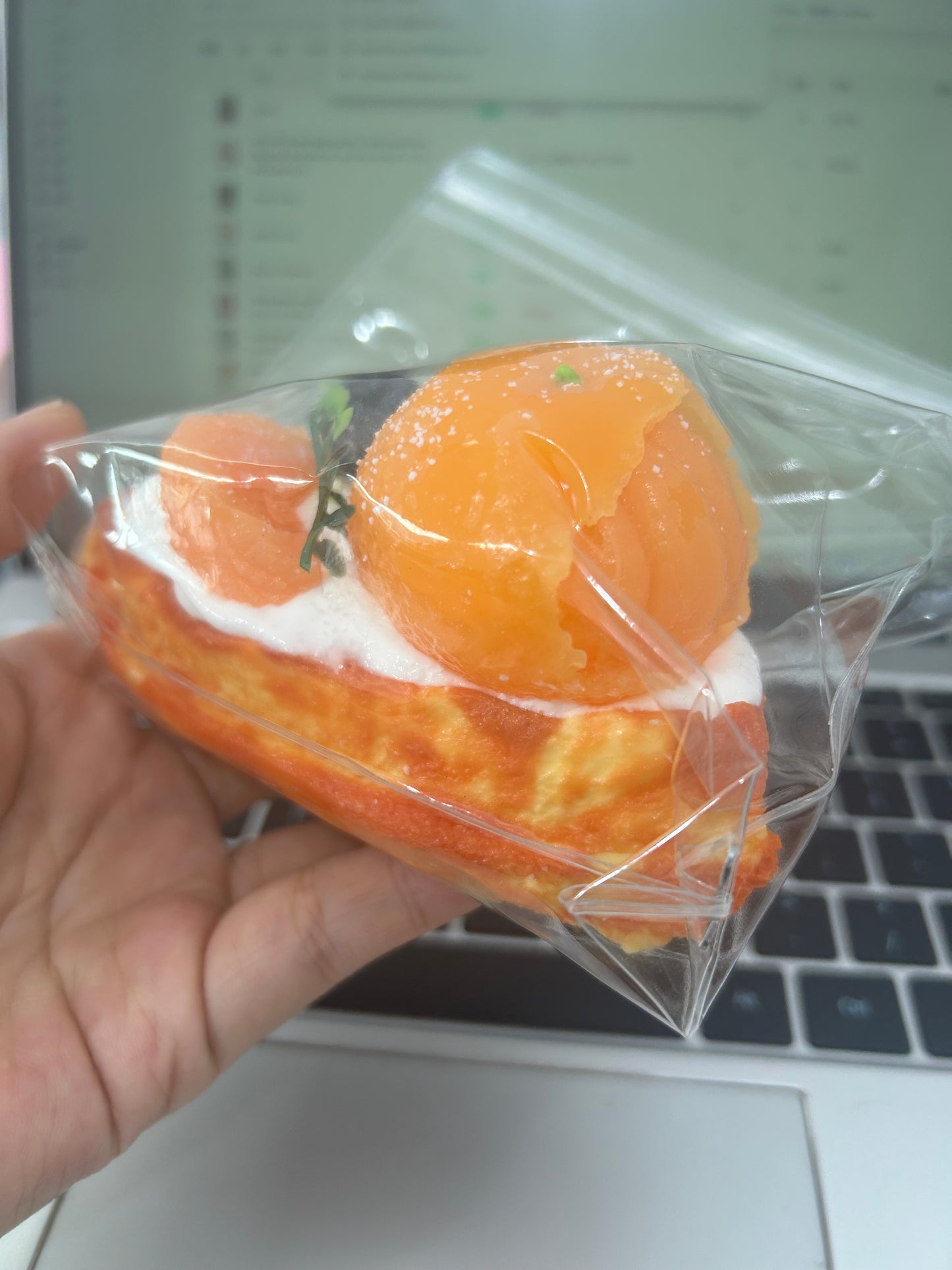 Orange waffle