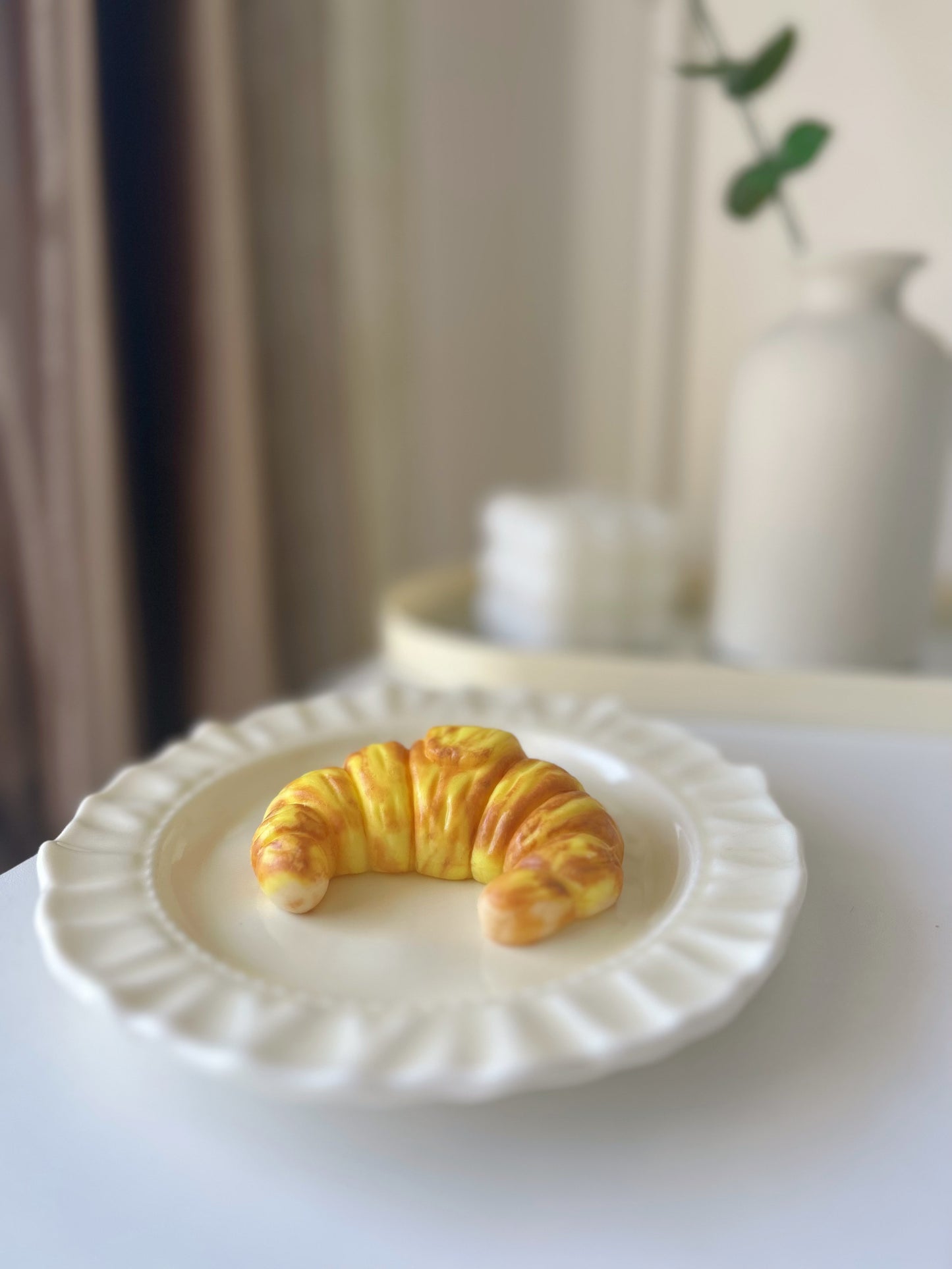 Handmade Silicone Croissant Stress Relief Squishy Toy