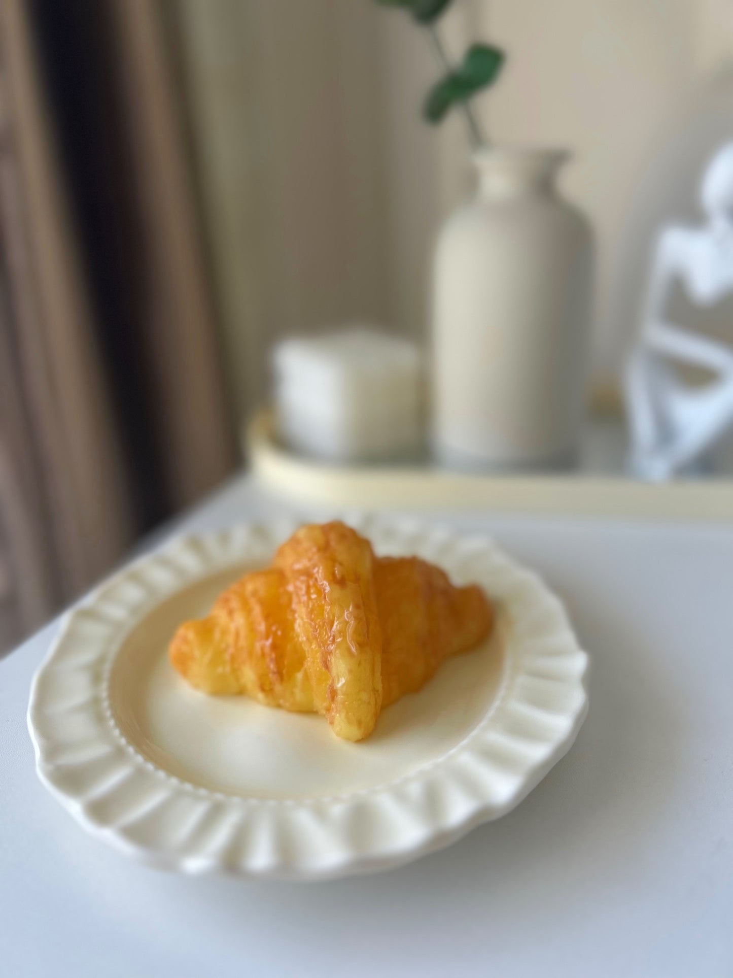 Handmade Silicone Croissant breadStress Relief Squishy Toy