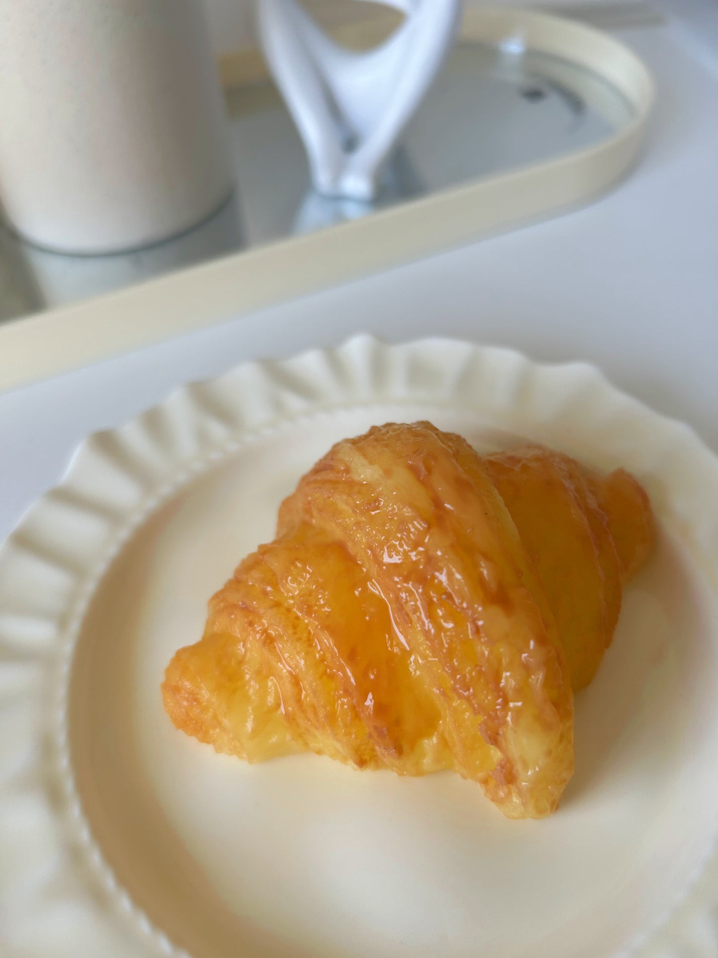 Handmade Silicone Croissant breadStress Relief Squishy Toy