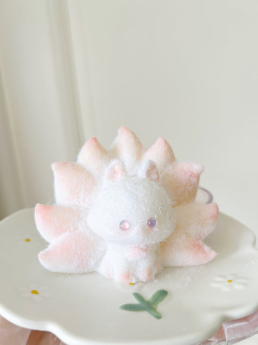 Handmade Silicone Cute Nine Tailed Fox Stress Relief Squishy Toy