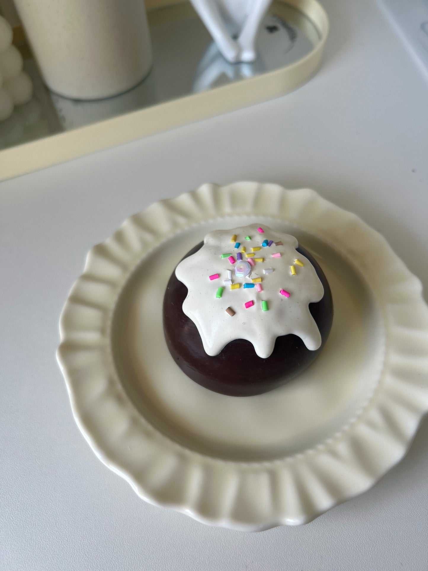 Handmade Silicone chocolate Dafu Dessert Stress Relief Squishy Toy