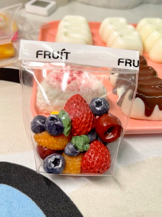 Handmade Silicone Fruit bag Stress Relief Squishy Toy