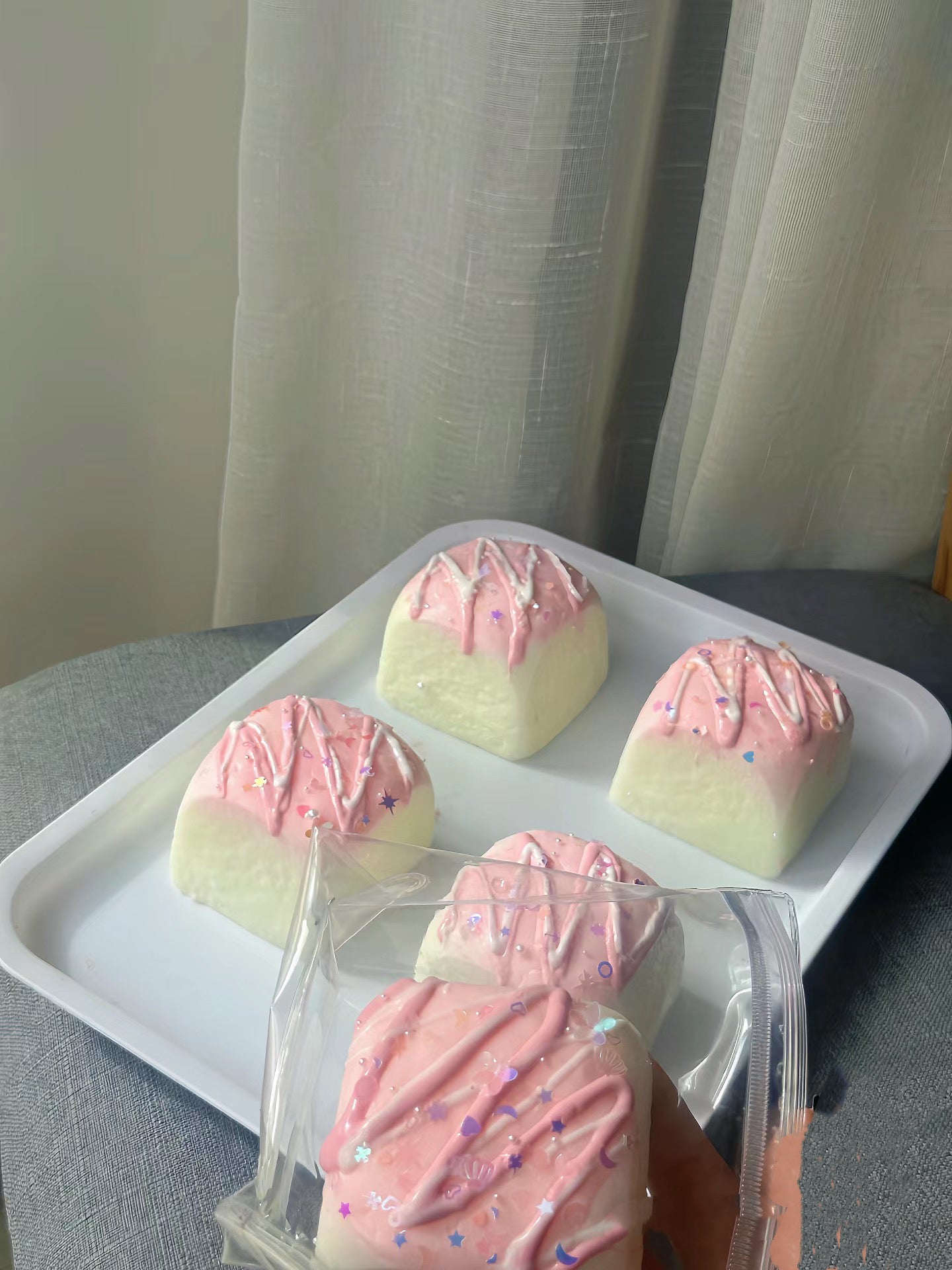 Handmade Silicone Hawaiian bread Stress Relief Squishy Toy