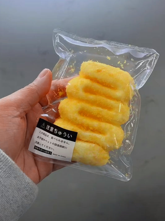 Handmade Silicone Deep fried cream sticks Stress Relief Squishy Toy
