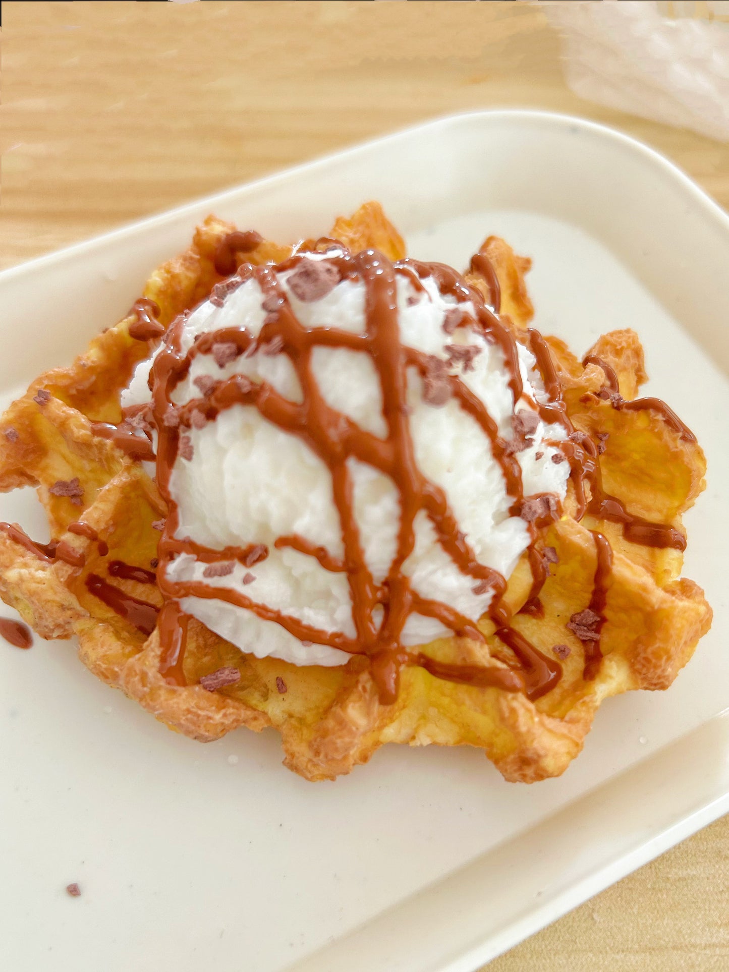 Handmade Silicone Ice cream waffles Stress Relief Squishy Toy