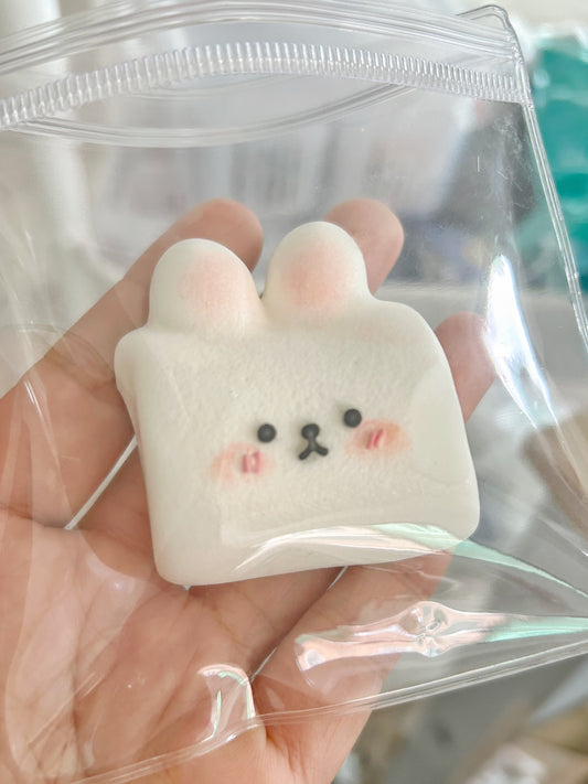 Handmade Silicone Rabbit cotton candy Stress Relief Squishy Toy