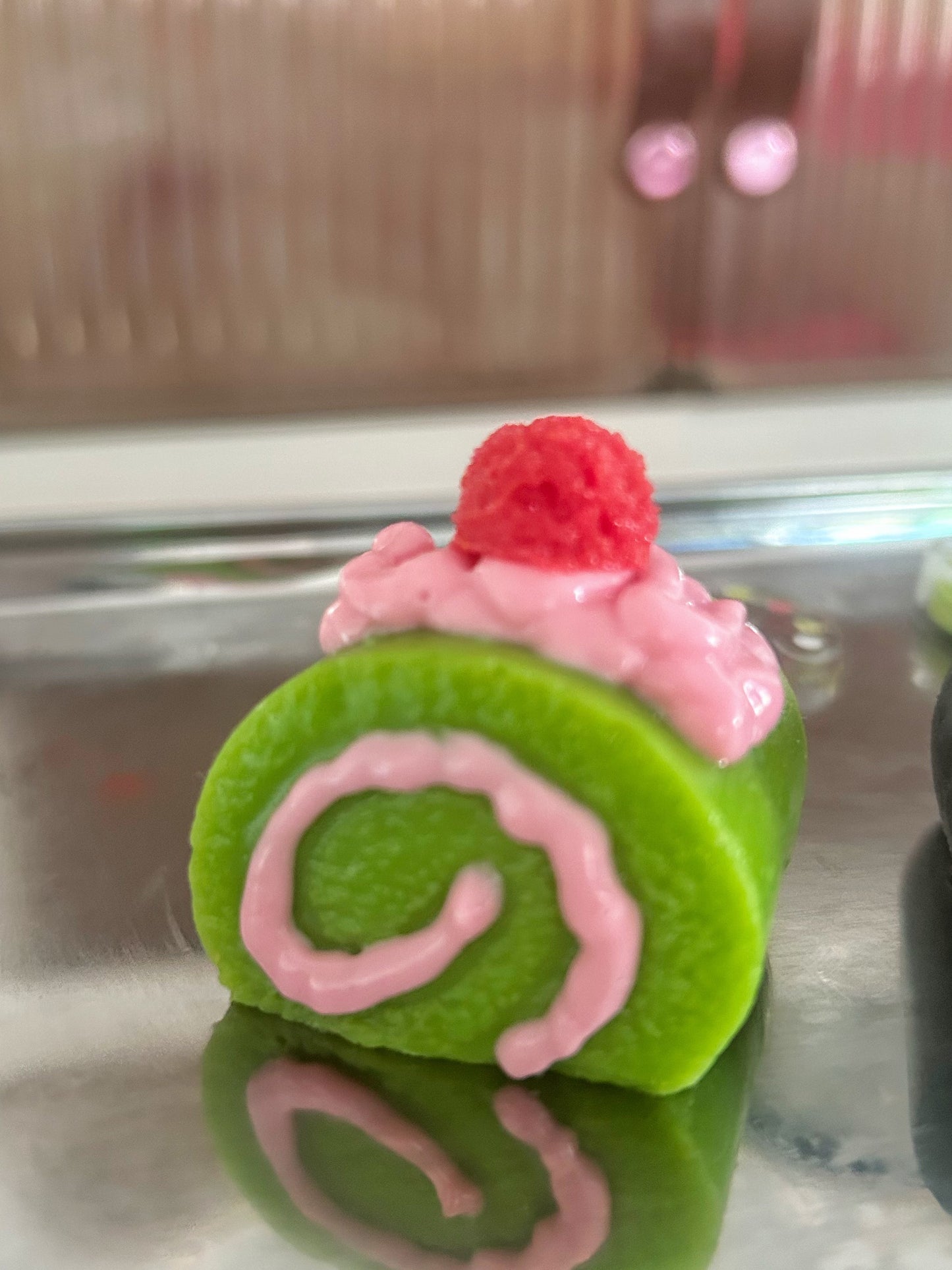 Handmade Silicone Mini Swiss Rolls  Stress Relief Squishy Toy