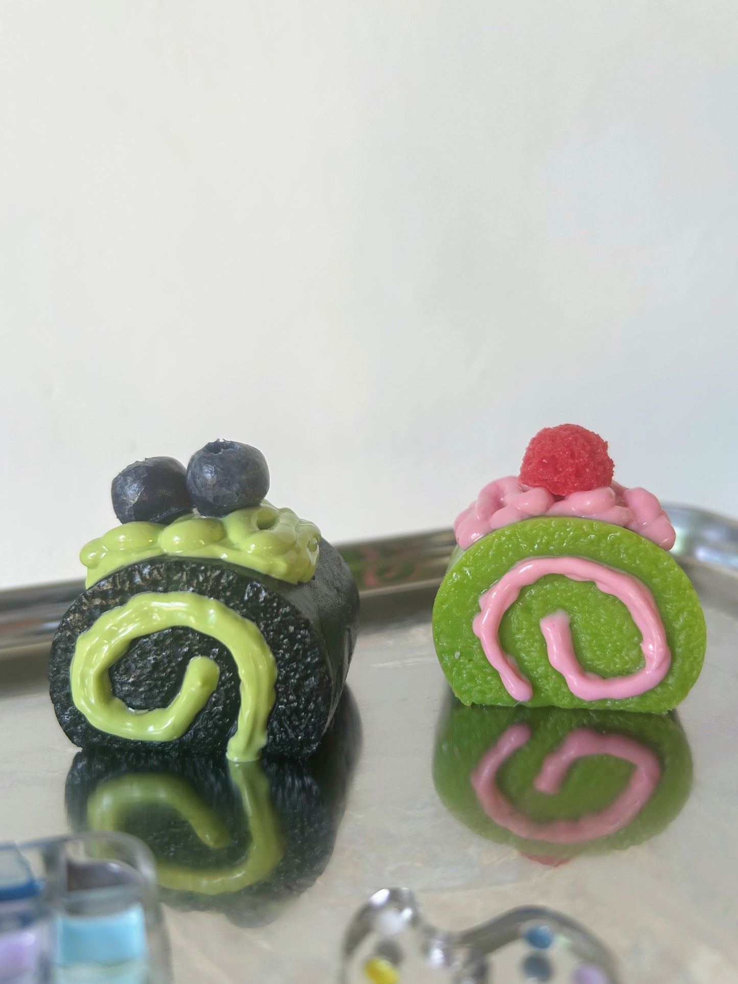 Handmade Silicone Mini Swiss Rolls  Stress Relief Squishy Toy