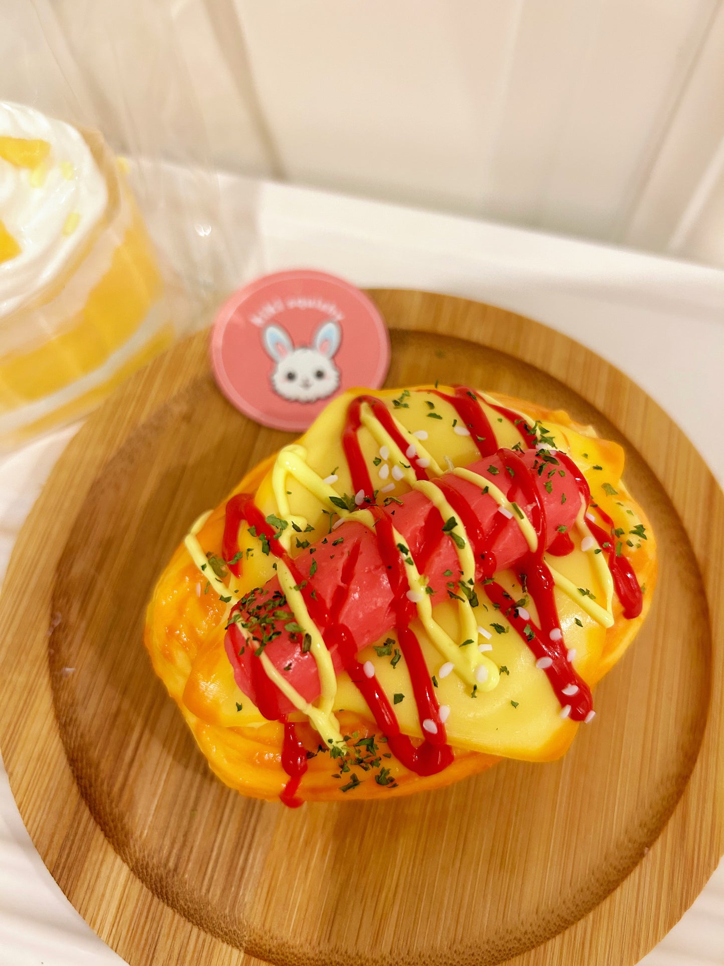 Handmade Silicone Hotdog Buns Stress Relief Squishy Toy