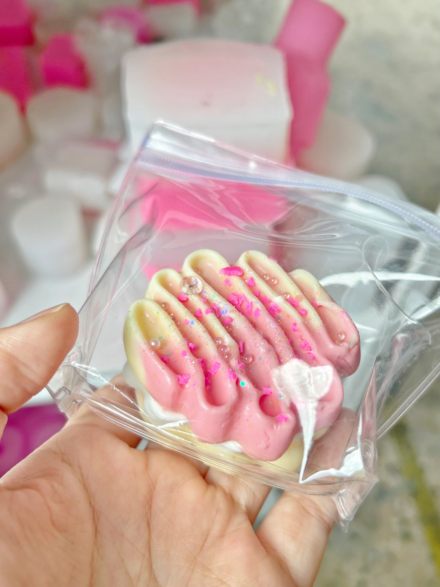 Handmade Silicone Three layer biscuits Stress Relief Squishy Toy
