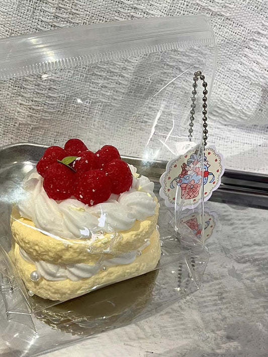 Handmade Silicone Strawberry Cake Stress Relief Squishy Toy