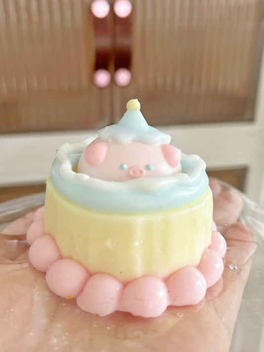 Handmade Silicone pig cake Stress Relief Squishy Toy