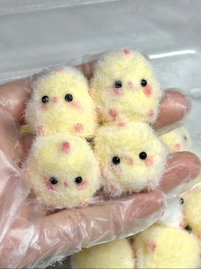 Handmade Silicone Mini Chicken Stress Relief Squishy Toy