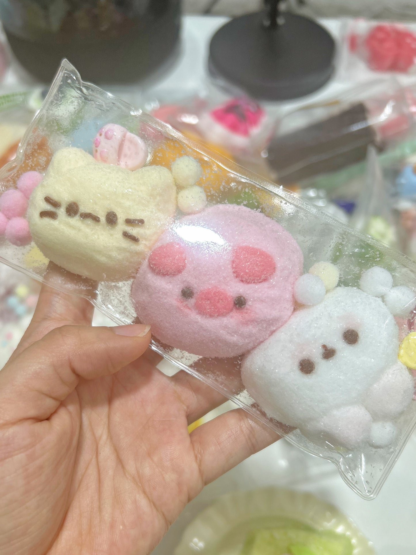 Cartoon Triple Handmade Silicone Stress Relief Squishy Toy