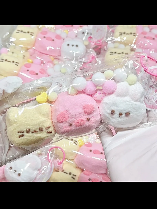 Cartoon Triple Handmade Silicone Stress Relief Squishy Toy