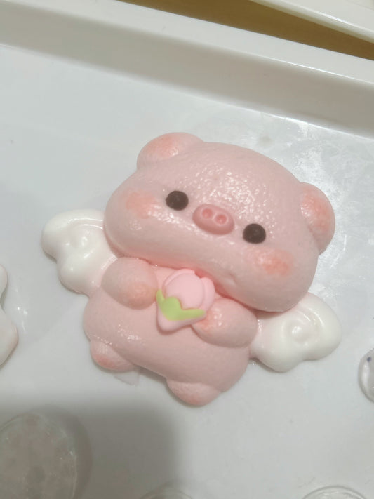 Handmade Silicone Angel Pig Stress Relief Squishy Toy