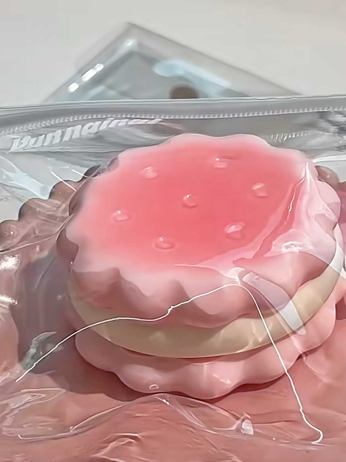 Three layer sandwich cookies Handmade Silicone  Stress Relief Squishy Toy
